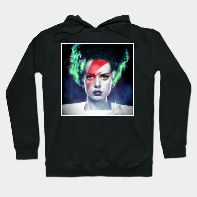 Bride of Frankenstein Lightning Bolt Hoodie by OrionLodubyal